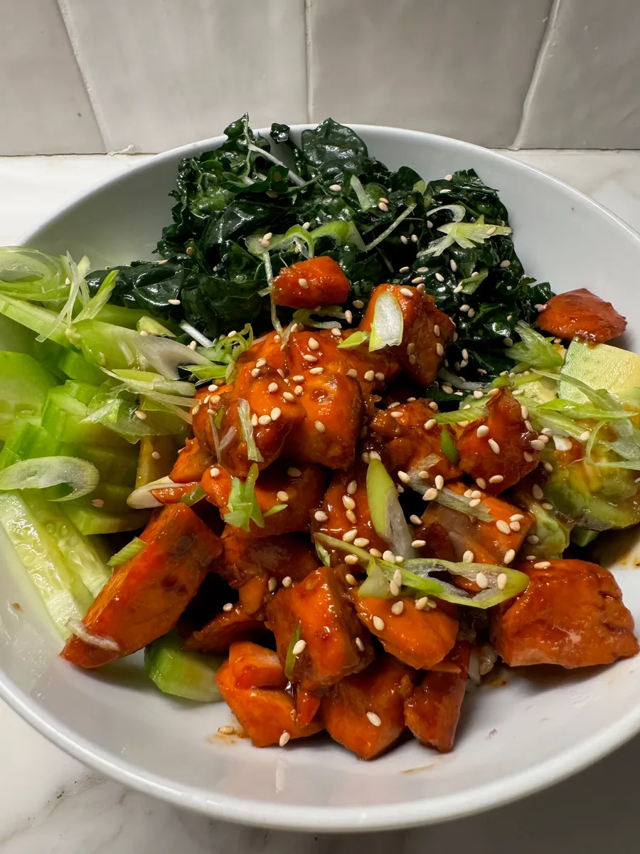 Sweet and Spicy Salmon Bowl